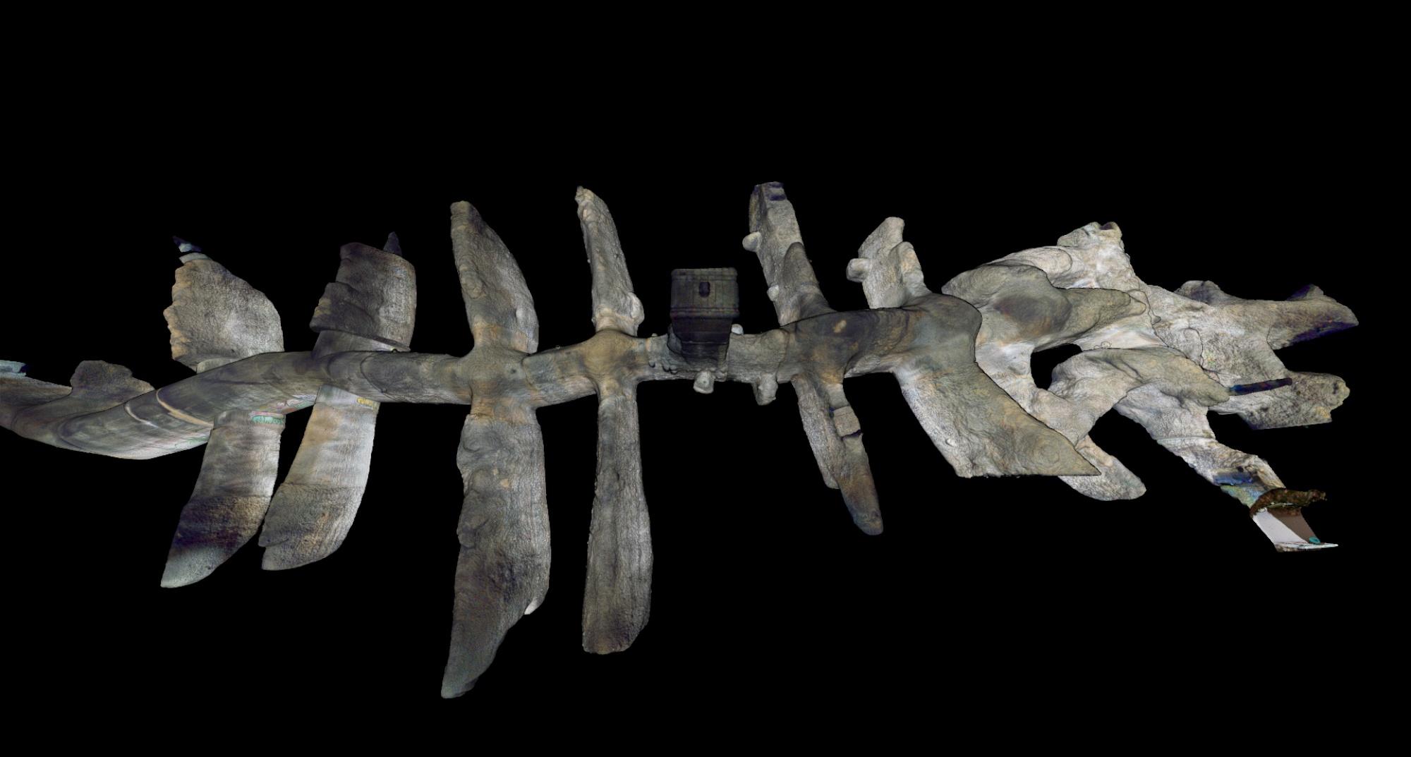 Nuage de points - Grotte de la Tour vue aérienne